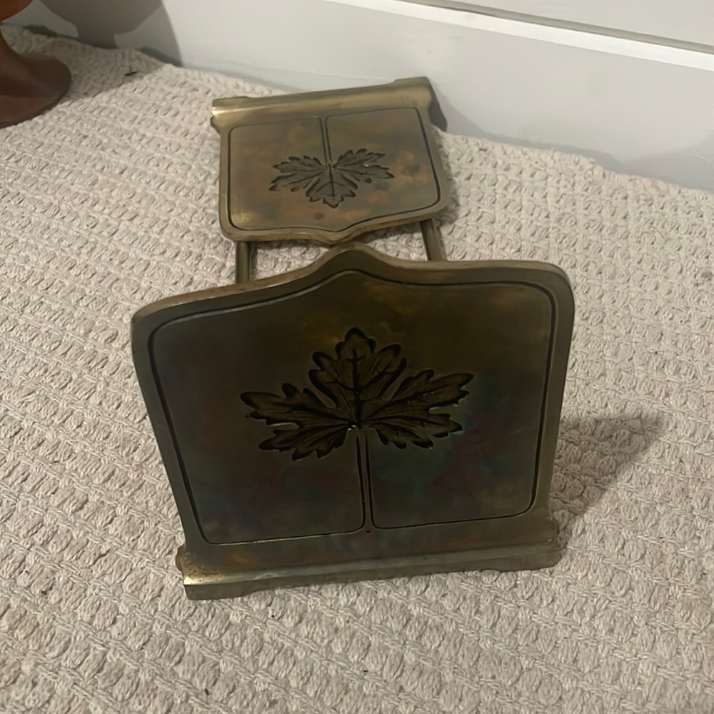 VINTAGE brass expandable book ends bookends bookend - Picture 1 of 8